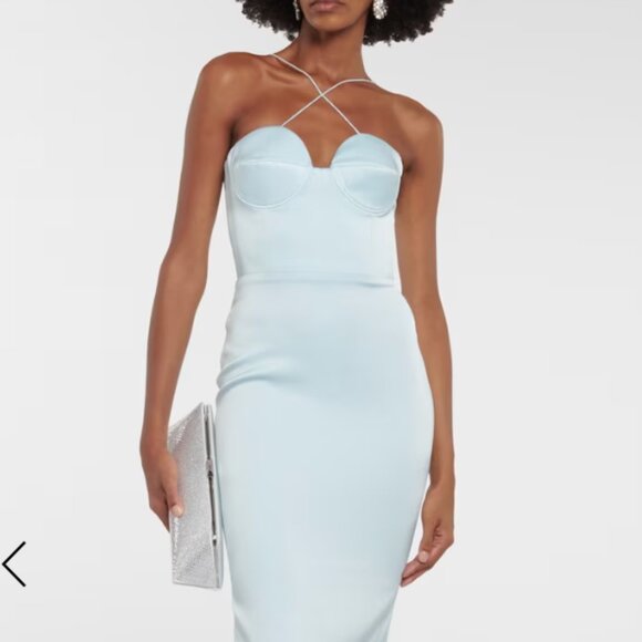 ALEX PERRY Conley satin crêpe maxi dress - Picture 3 of 4